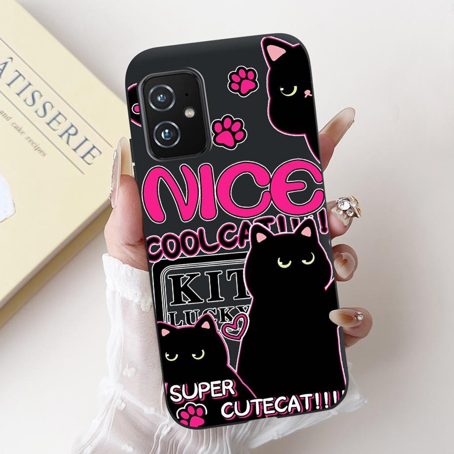 Per Custodia ASUS ZENFONE 8 ZS590KS Astronauta Drago Animali Cartoni Animati Stile Cool Silicone Morbido Copertura Nera per Telefono Per ASUS ZS590KS Borsa