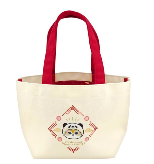 

mofusand Panda Nyan Tote Bag (Red) Japan NEW