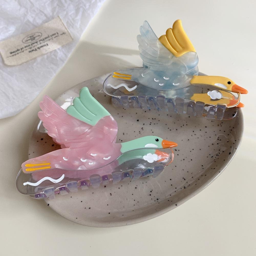 Hairpin Wild Goose Shark Clip Vintage Acetate Shark Clip Creative Bird Hair Claw Wash Face