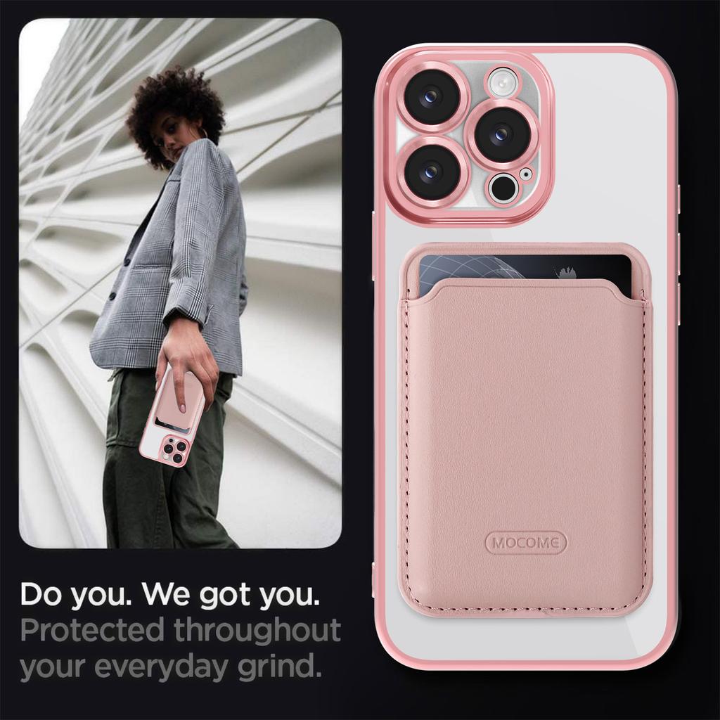 Magnetic Leather Transparent Flip Wallet Case For iPhone 17Air/16 pro Max 15 14/13/12/11 with Card Holder Bumper Bag Built-in Stand