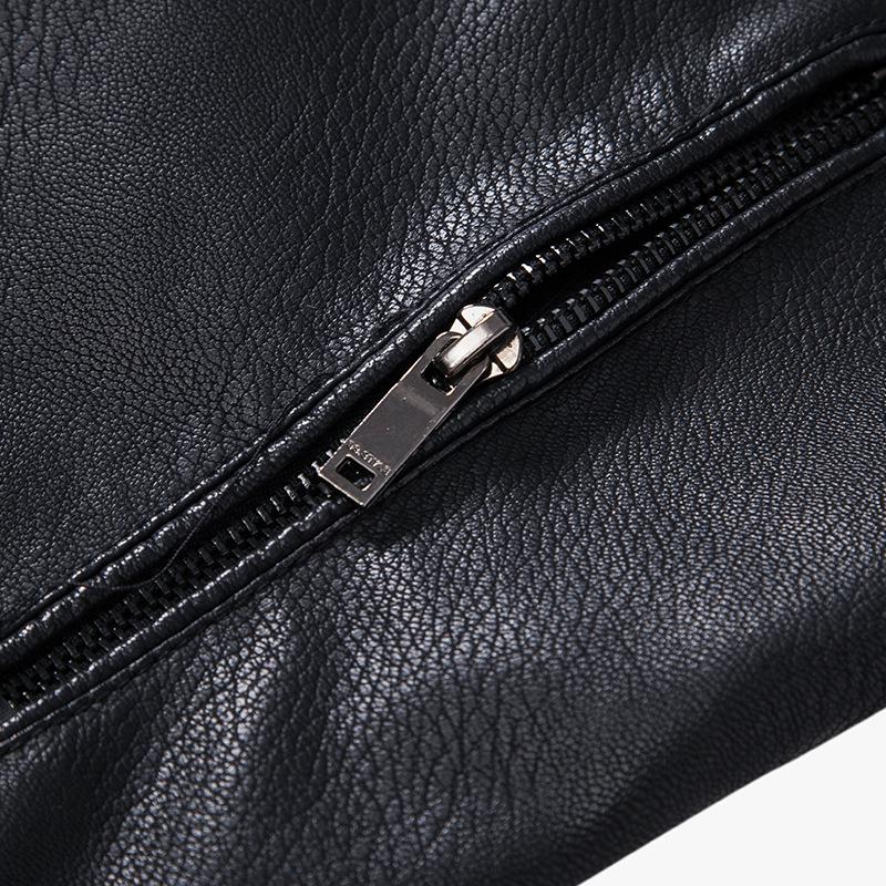 Men's Korean Style Warm Leather Jacket - Autumn & Winter Casual Fashion with Plus Velvet