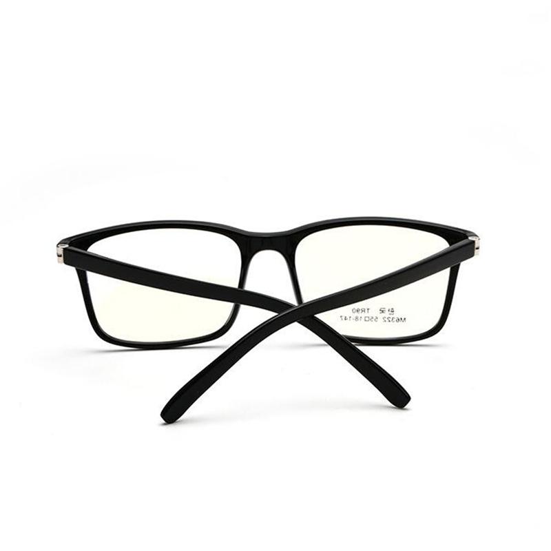 TR90 Spring Leg Square Optical Eyeglasses Women Anti Blue Light Prescription Glasses 0 To -6 0