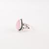 Pierre gemme œil de chat rose Argent massif 925 Bijou Fait main Bague Cadeau pour anniversaire RR-57-39