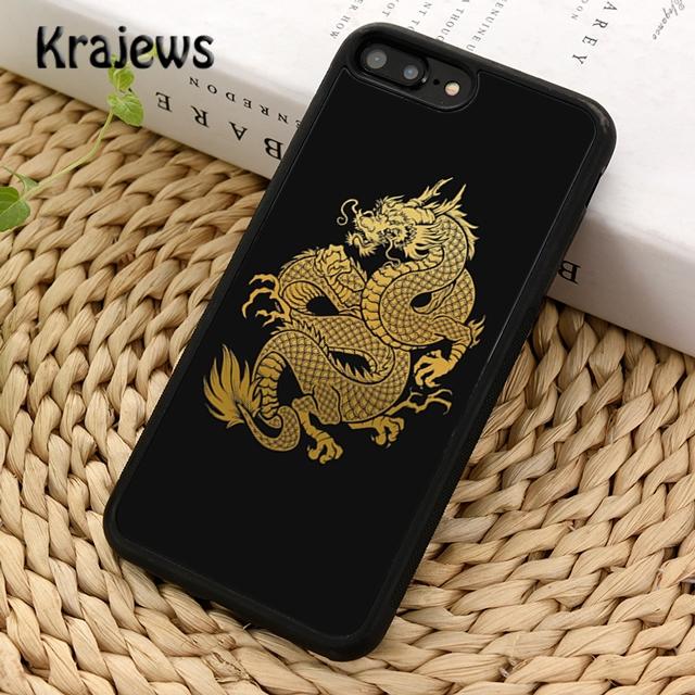 Krajews Traditional chinese Golden Dragon Phone Case Cover For iPhone 17 Air 16 15 14 plus 12 13 pro max Fundas