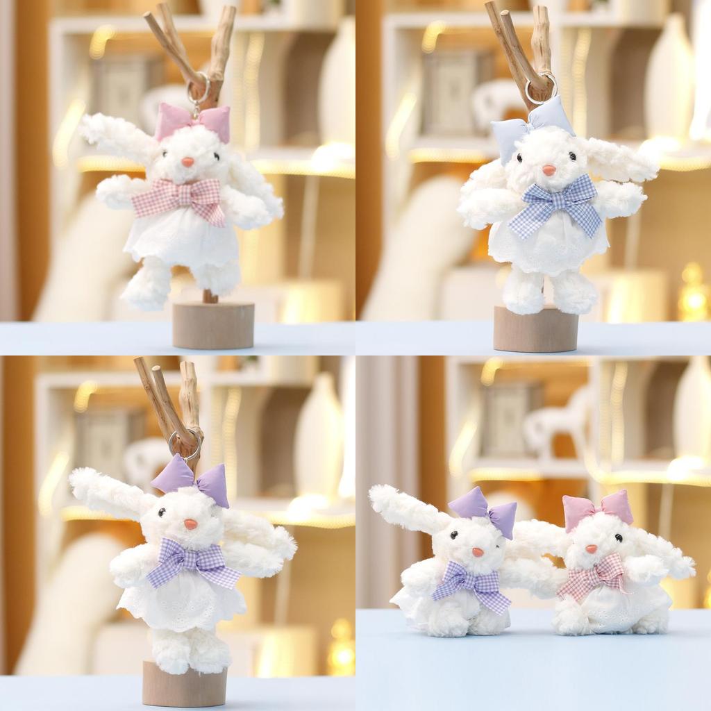 Cute Cartoon Bunny Plush Doll With Pp Cotton Filling For Bag Decor And Collectors
