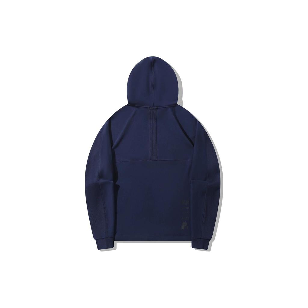 Li Ning Plain Pullover Hoodie Men Hoodies Ink-Blue AWDT709-4