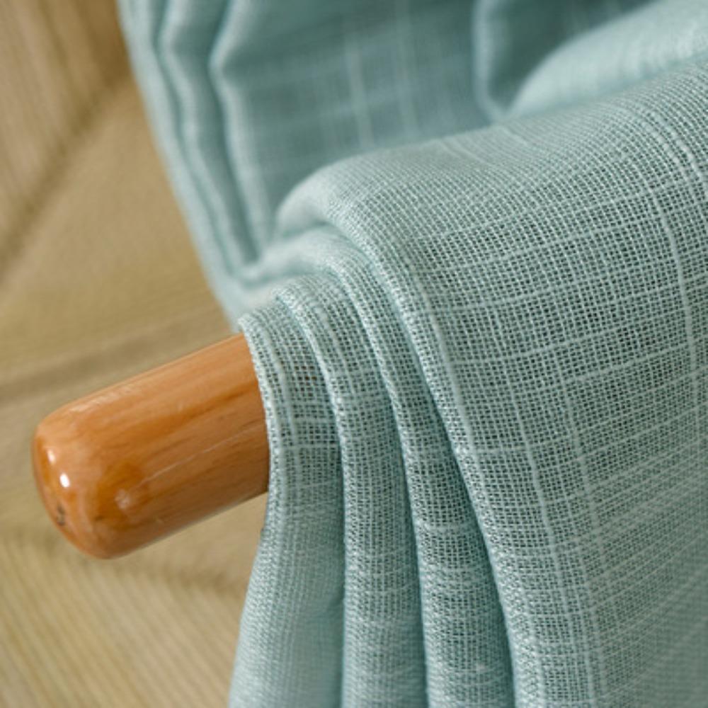 Big Belly Hemp Thickened Screen Curtain Window Screen Living Room Bedroom Study Balcony Simple Plain Color Finished Product Processing