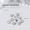 10-Piece Nail Art Set: Pointed Bottom Heart, Crooked Heart, White Diamond, Peach Heart, Square Transparent Rhinestones for Nail Decoration