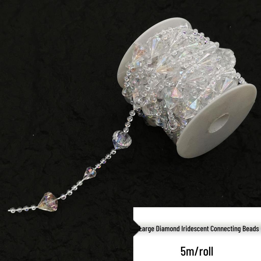 Double-Line Pearl Sunflower Snowflake Beads DIY Decoration