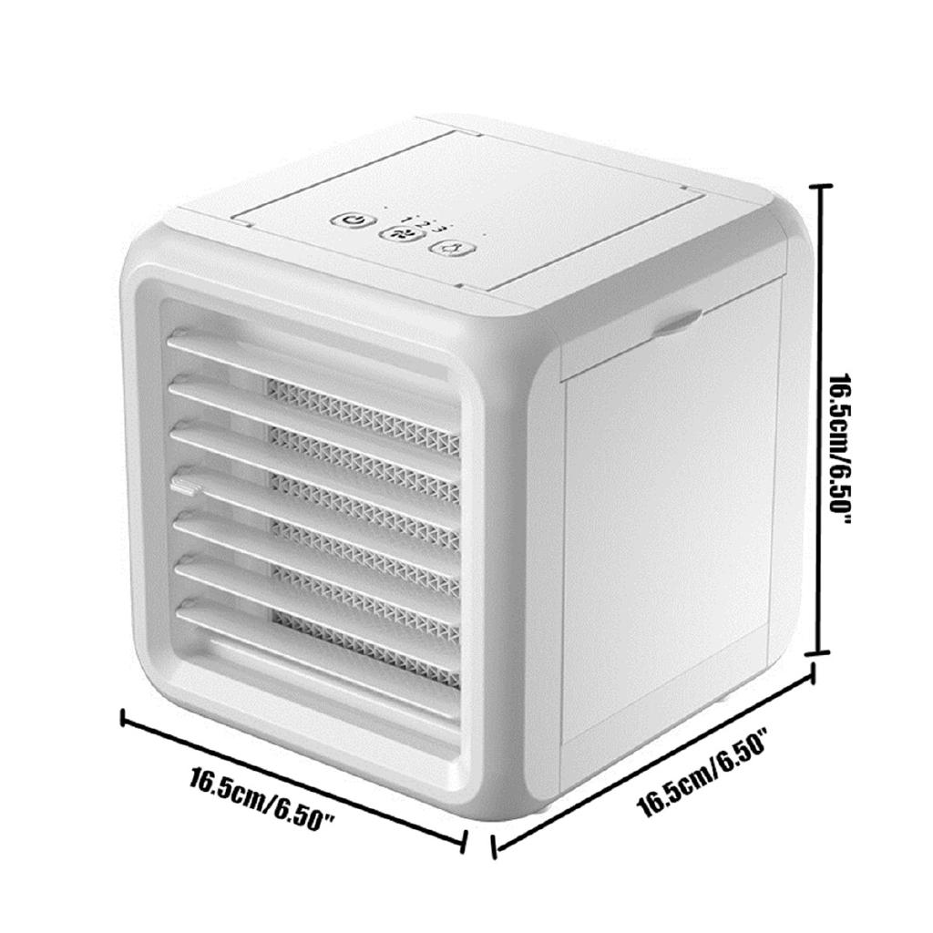 7 Colors Light Conditioning Humidifier Purifier USB Desktop Air Cooler Fan With 2 Water Tanks Home New Mini Portable Air Conditioner