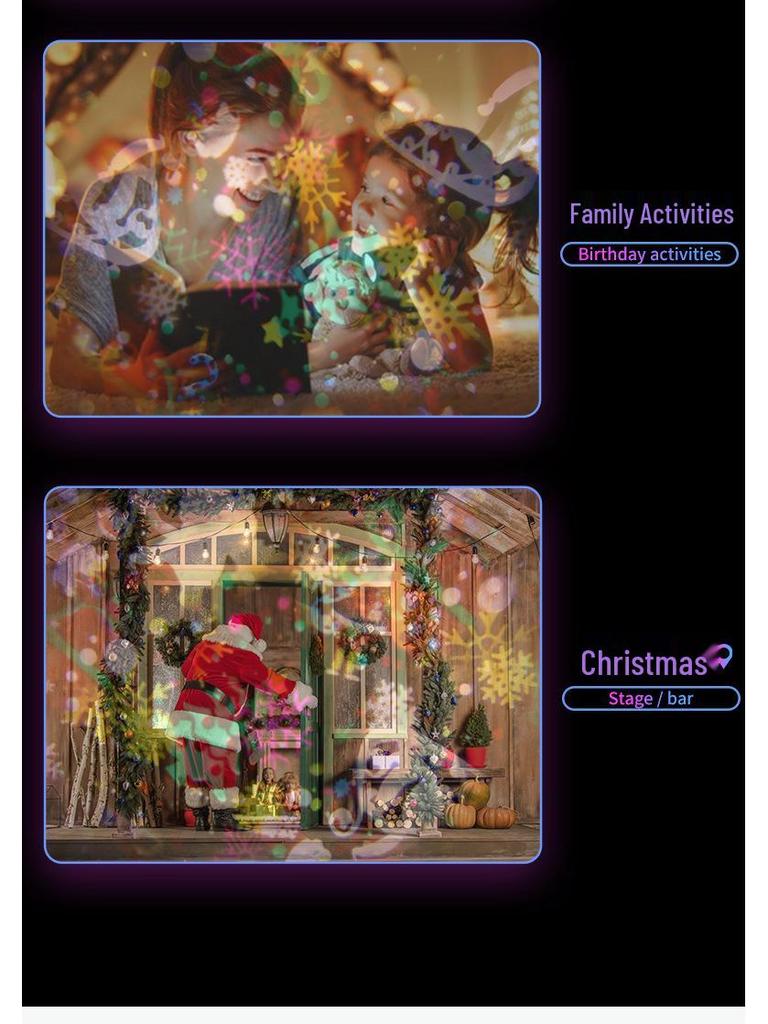 Blizzard Night Lantern: Handheld Decorative Projector Light Ornament