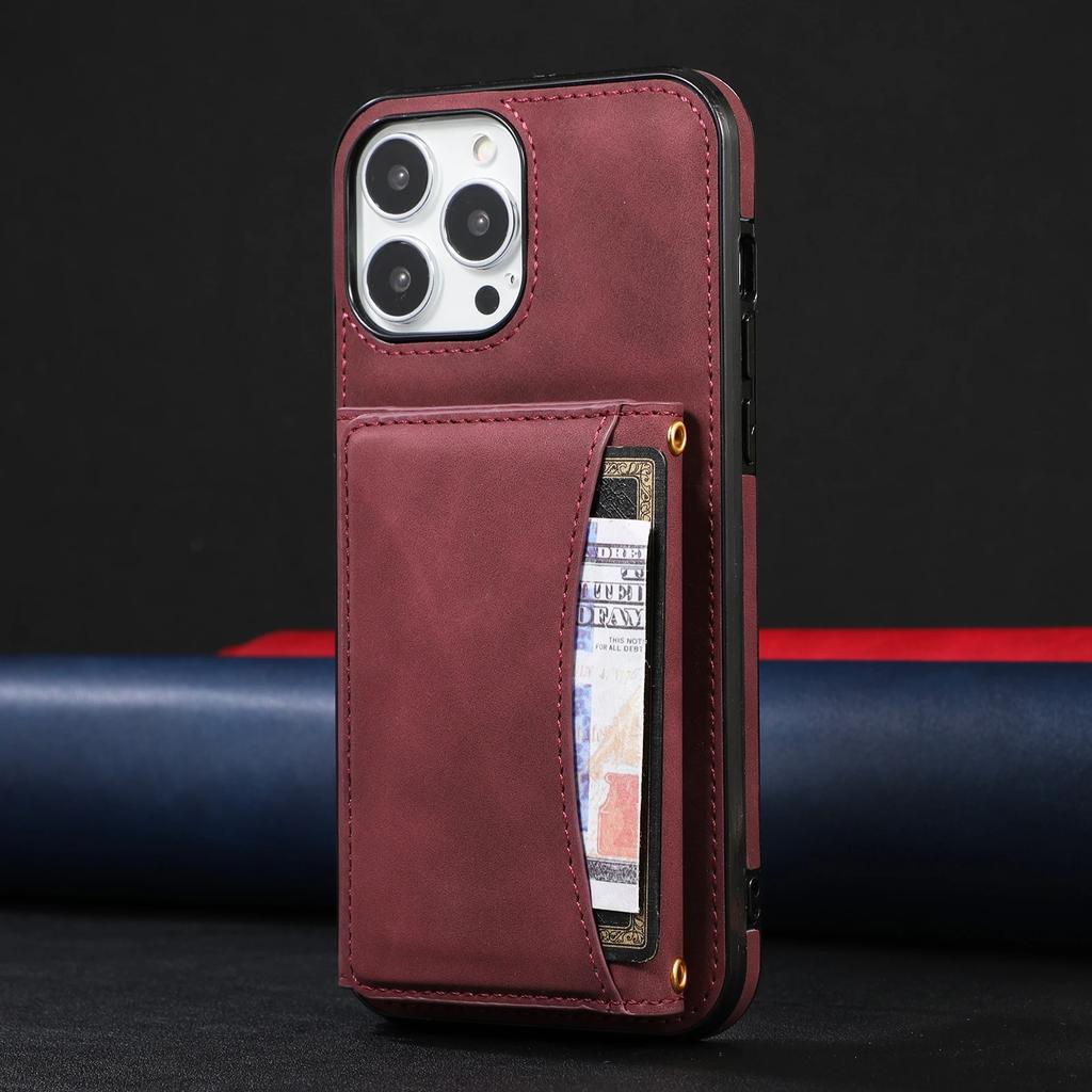 Wallet Leather Multi Cards Holder Phone Case For iPhone 16 Pro Max 15 Plus 14 13 12  Mini 11 XR X XS Se 2022 Shockproof Cover