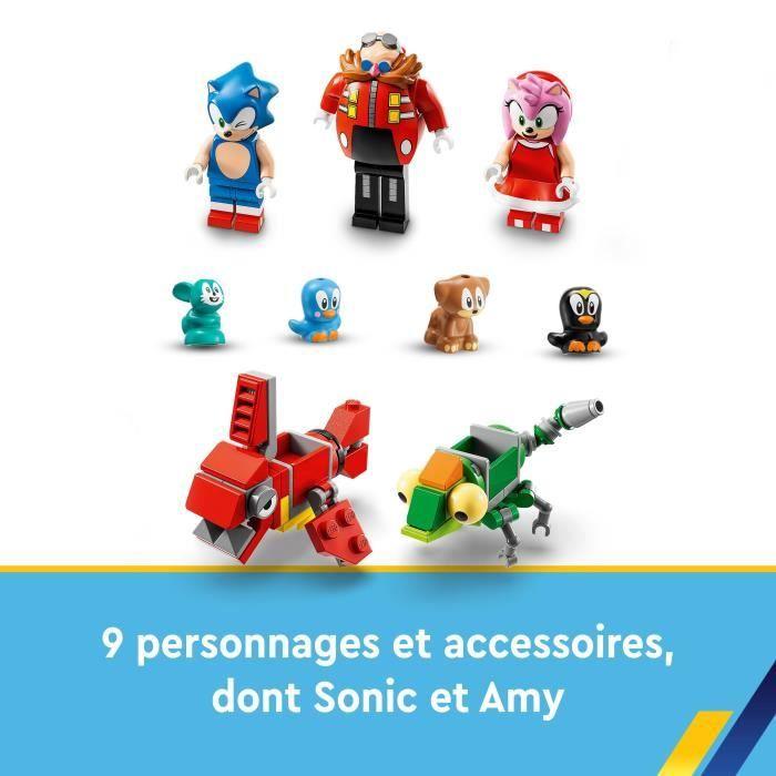 Lego® sonic the hedgehog 76994 sonic et le défi du looping de green hill zone, jouet pour enfants avec 9 personnages