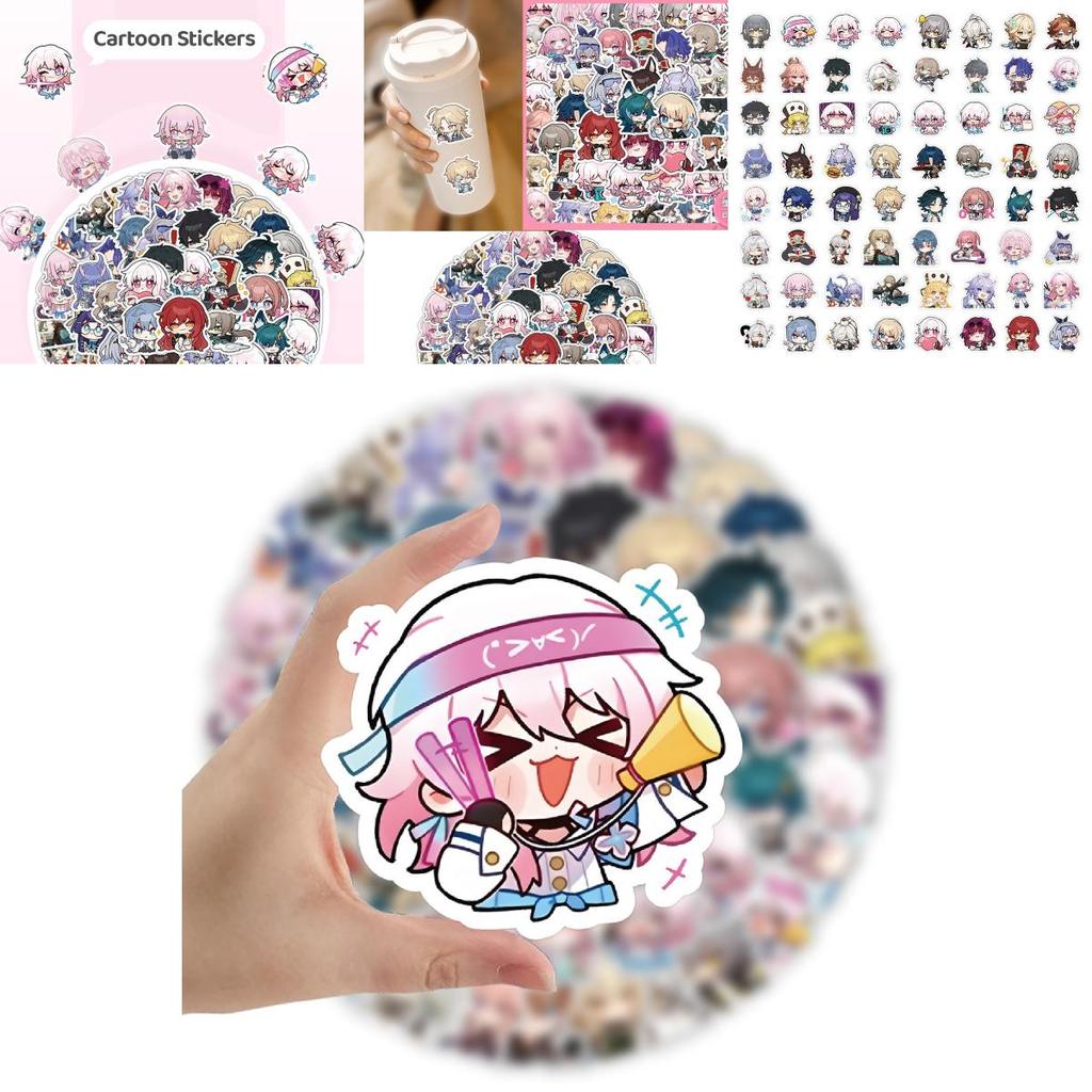 Cute Q-version Characters From Honkai Impact 3 60 High-definition Waterproof Stickers For Scrapbooking And Notebook Decoration