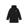 Fleece Hooded Solid Color Zipper Warm Down Jacket Men Jackets Black F51M249904ABK