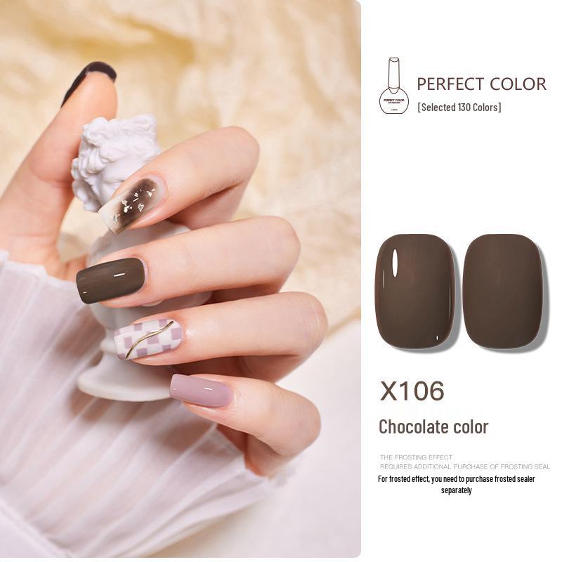 Nail Gel Polish: 130 New Nude & Bright Colors - Ice Translucent, Phototherapy, Glitter, Cat Eye Finish