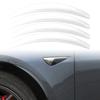 4 Stuks/Set Auto Wielwenkbrauw Boog Sierlijst Zijspatbord Flare Strip Voor Tesla Model 3 2017 2018 2019 2020 2025 Exterieuronderdelen