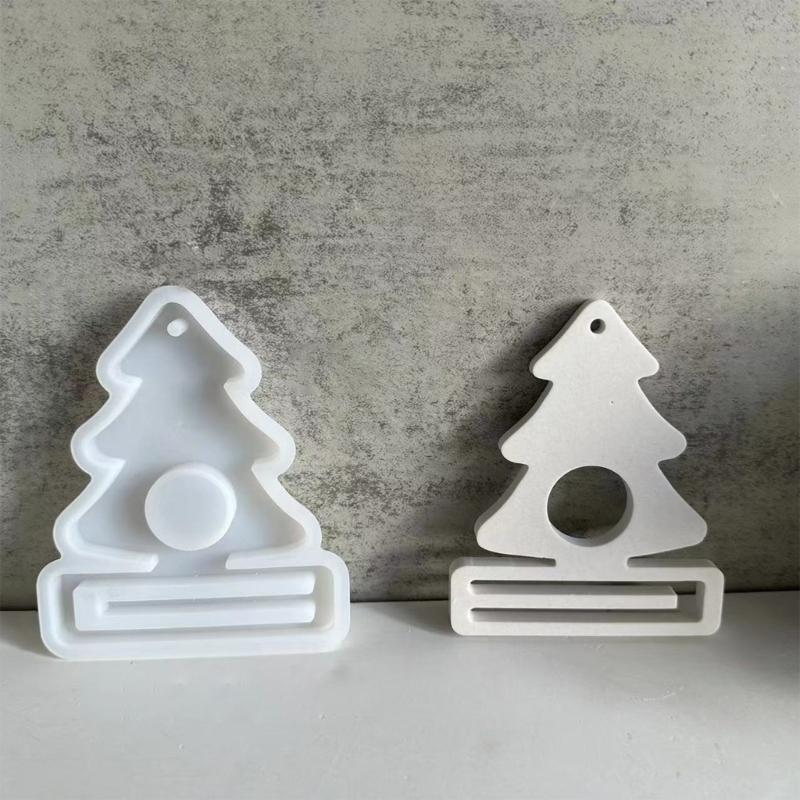 3Pcs Christmas Silicone Money Holder Moulds for Money Holder, Christmas Themed Pendant Molds with Hole for Epoxy Resin