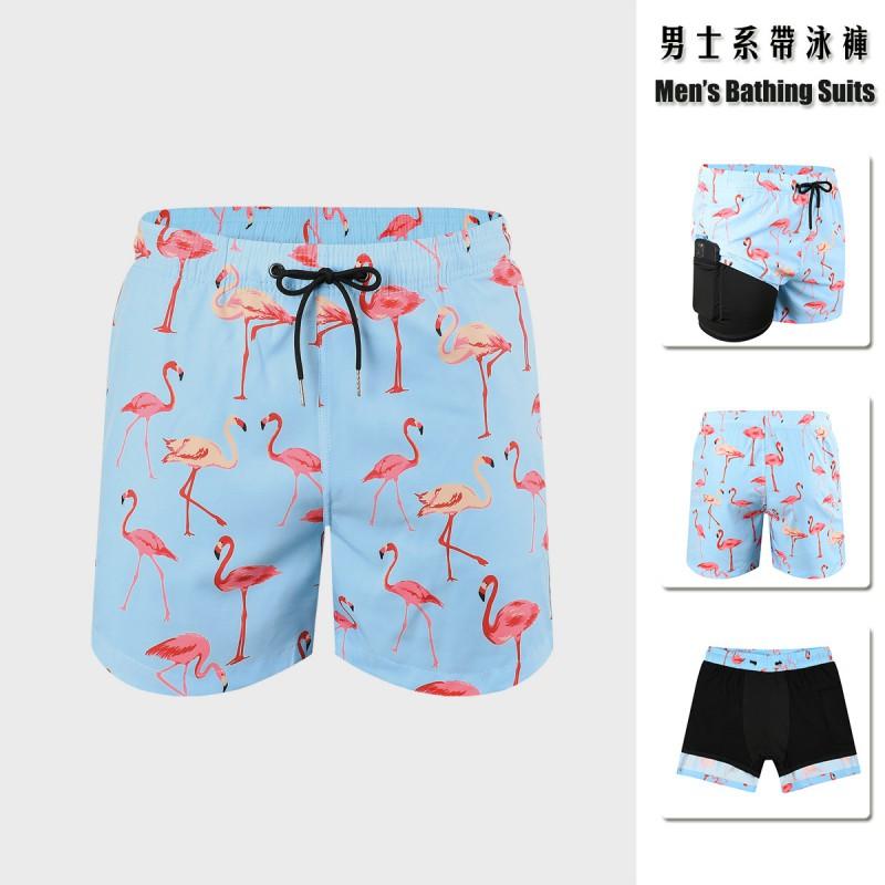 Mens Quick-Dry Stretch-Free Beach Shorts Surfing Swimming Outdoor Activities