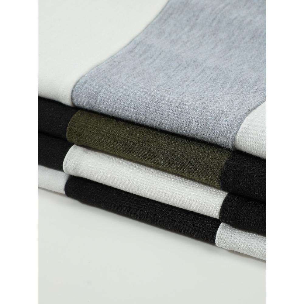 Herren Langarm Gestreiftes Revers Freizeit T-Shirt Poloshirt