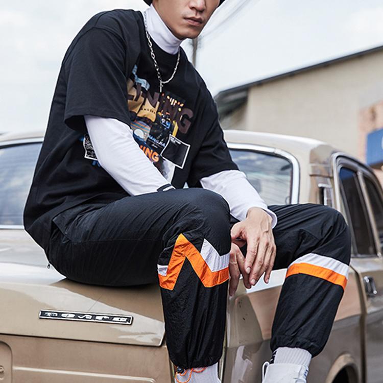 Li Ning New York Fashion Week Runway Series Casual Loose Wide Leg Woven Sports Pants Men Pants Black AYKP649-1