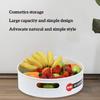 Kitchen Turntable Round Rotating Spice Condiments Organizer Cosmetics Storage Box Table Fruit Tray Rack 25cm