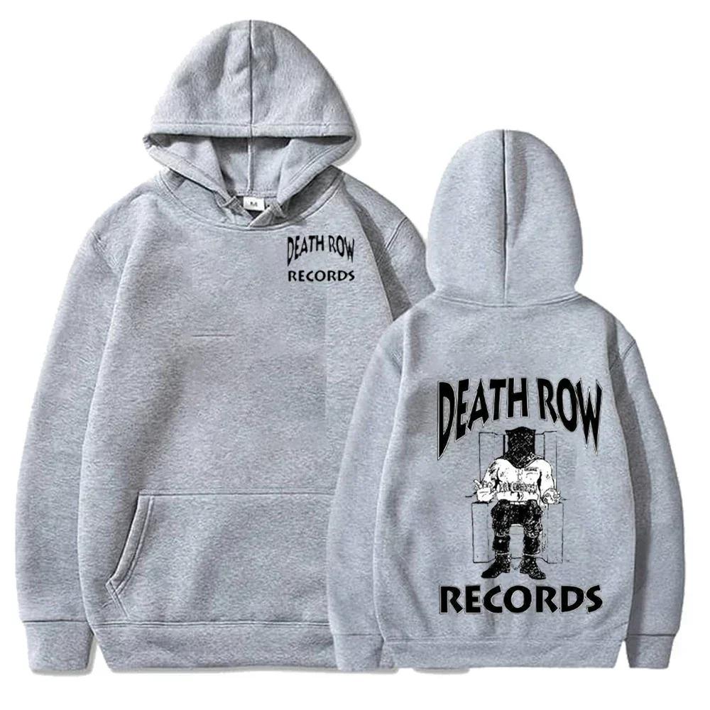 Autumn/Winter New Death Row Records Hoodies Fashion Men's and Women's Loose Hoodies Sportswear Hip Hop Street Wear