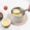 Long Handle Solid Color Non-stick Silicone Ladle Soup Spoon Heat Resistant Hot Pot Porridge Scoop Japanese Kitchen Utensils