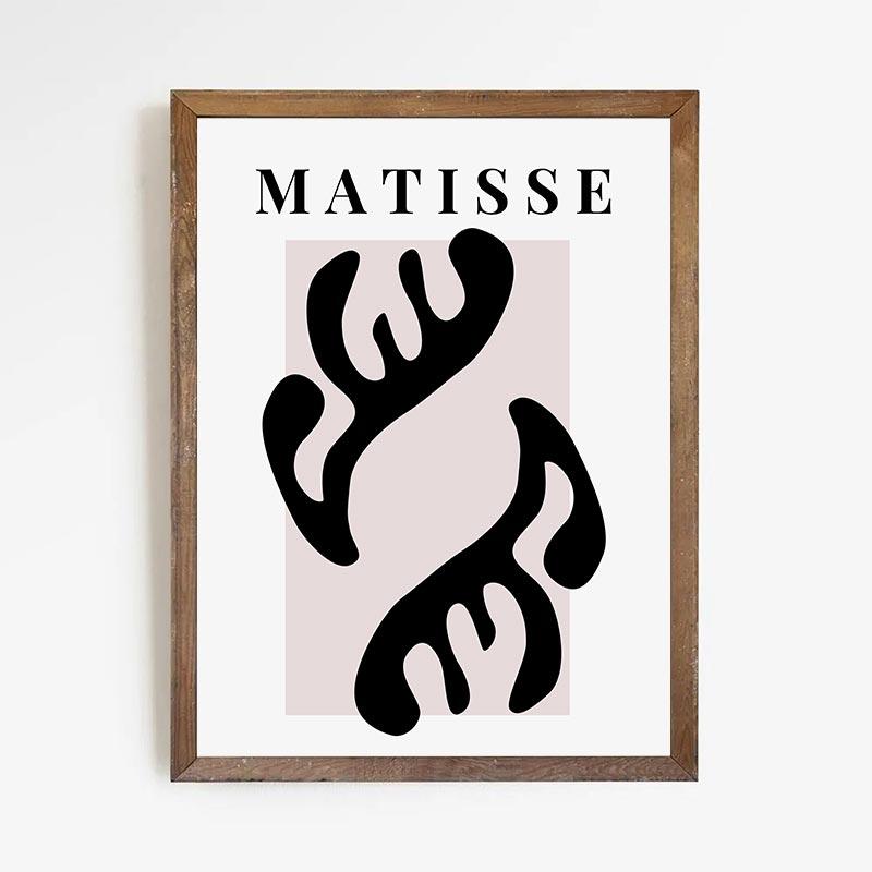 Abstract Matisse Print Wall Art Flower Vase Canvas Painting Alphabet Colour Block Poster Living Room Hallway Bedroom Home Decor