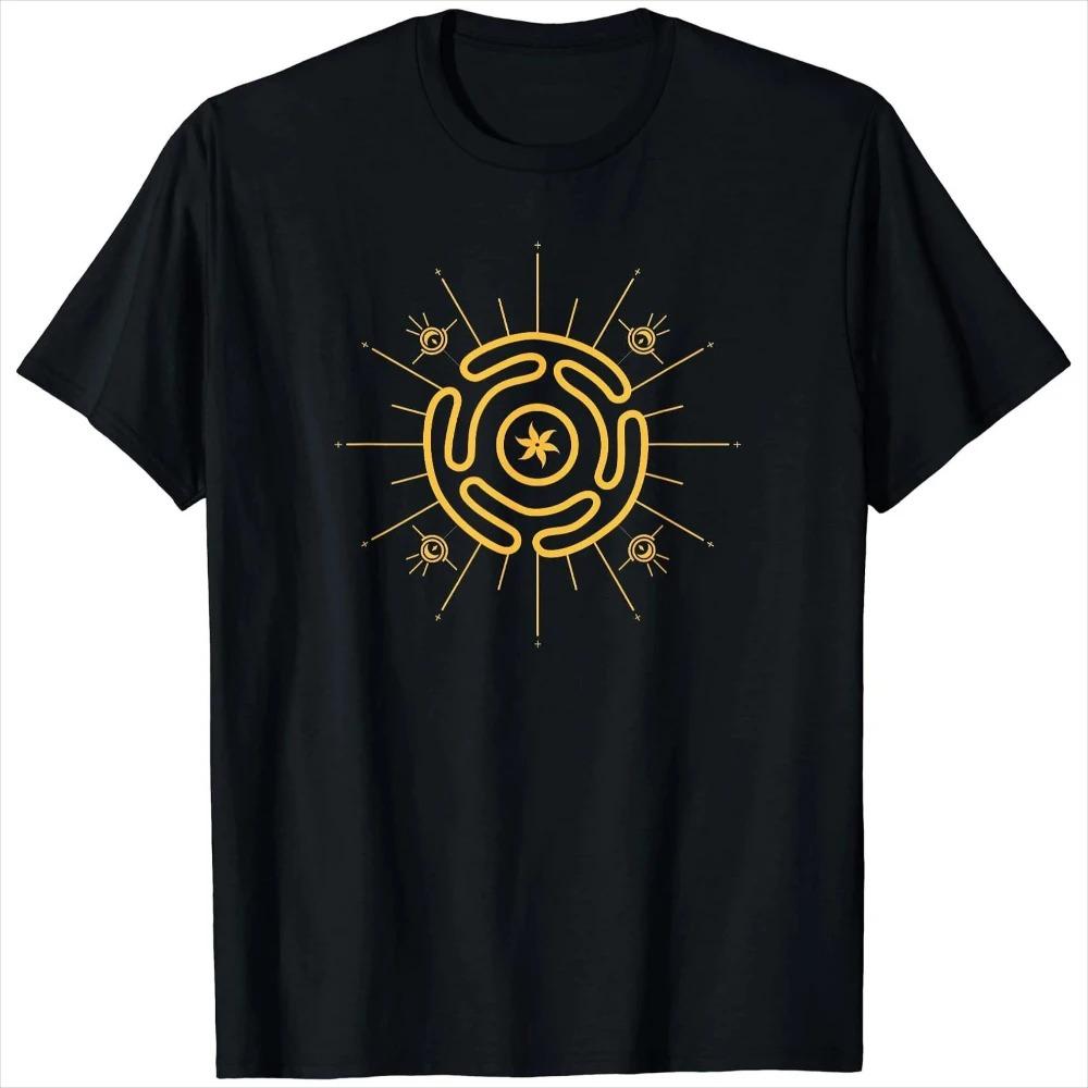 HecateS Wheel Goddess Pagan Hecate Symbol Pagan Wicca Symbol TShirt 100 Cotton ONeck Short Sleeve Summer Casual Mens Tshirt