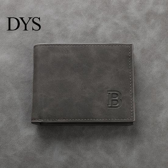 Pocket Short Wallet Men Bifold Minimalist with Zippered Coin Card Holder for Work Travel