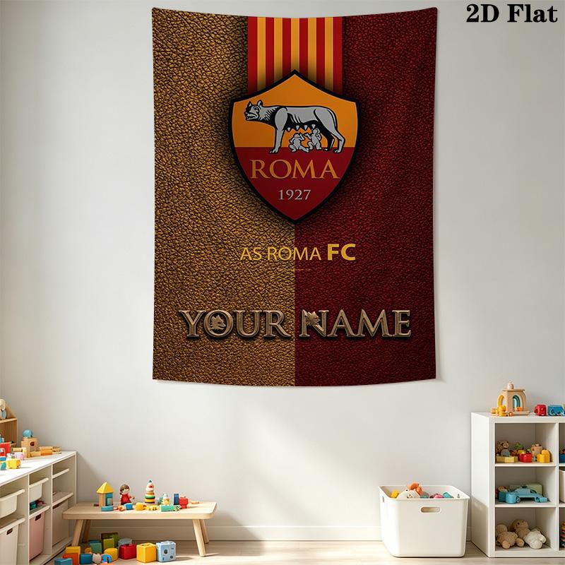 Name Custom AS Roma Wall Tapestry Aesthetic Wall Hanging Printed Fabric Blanket Decorative Tapestries for Bedroom Living Room Home Decor