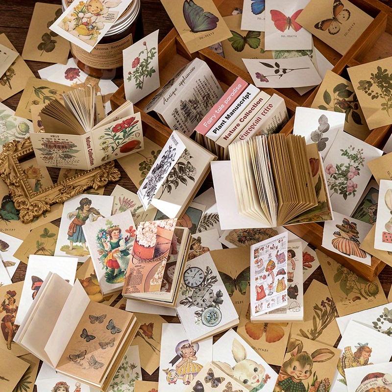 1pc Scrapbooking Material Paper Butterfly Plant Fairy Tale Story Labels Decorative Collage Diary Album Craft Supplies