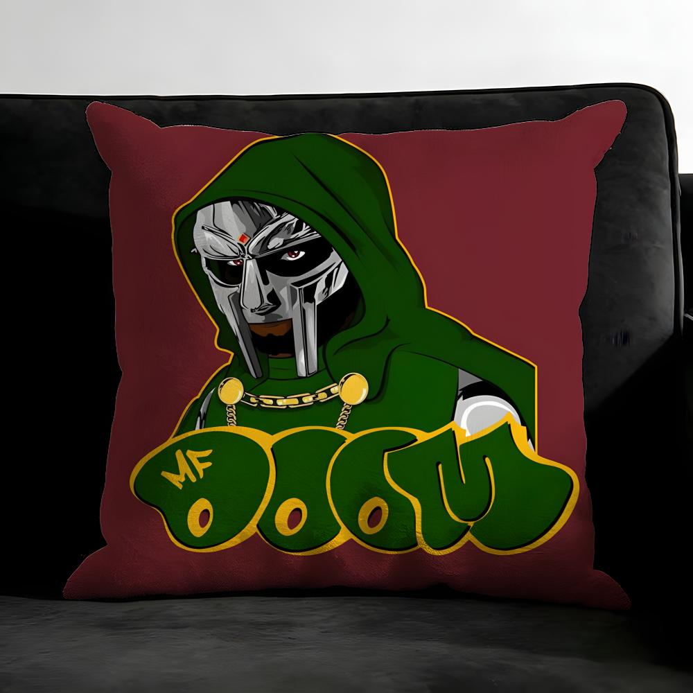 MF DDoom MadlibB Singer Cushion Cover Pillowcase Ultra Soft Skin Friendly Fabric Cloud Like Comfort Concealed Zipper