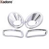 For Renault Koleos 2008 2009 2010 Chrome Car Accessories Front Rear Fog Light Lamp Cover Trim Foglight Foglamp Bezel Trims