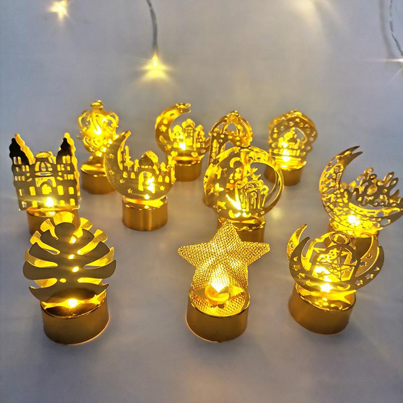 Ramadan Decorations Moon Star Night Light Desk Accessories Ramadan Kareem Ornament Eid Mubarak Supplies Islamic Home Decor