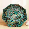 Mayan Calendar Inspired Umbrella: A Unique Blend of Ancient Art and Modern Functionality - Perfect for Outdoor Adventures, Travel Essentials 167