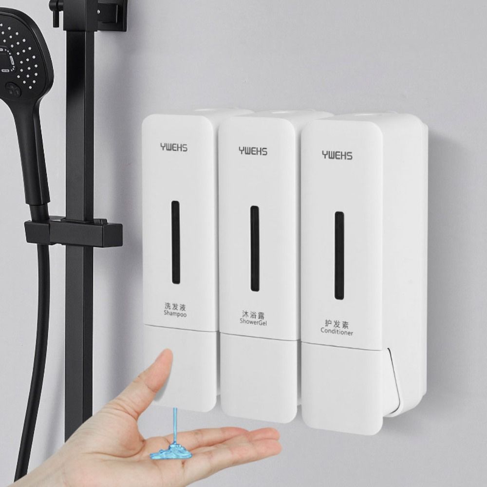 

Настенный бокс для душа, пресс-бокс, дозатор шампуня, флакон с 2/3 головками, дозатор мыла для ванной комнаты Style 3