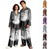 Halloween Pyjamaset voor Volwassenen Lange Mouw Lange Broek Ontspannen Pasvorm Casual Slaapkleding