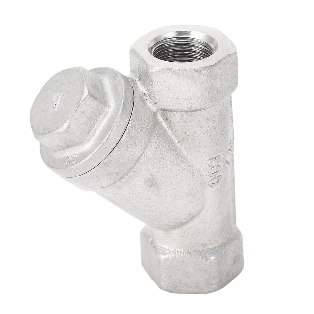 Y-Filter Edelstahl Doppellagiges Netz Geringer Strömungswiderstand Y-Typ Wasserfilter für Wasser Öl Gas 1/4 Zoll DN8