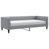 Vidaxl Sofa Z Materacem Do Spania, Jasnoszara, 90X200 Cm, Tkanina