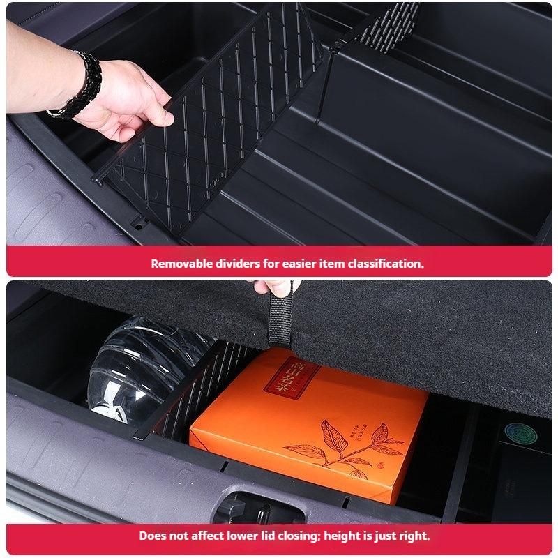 For Leapmotor B10 Car Trunk Lower Storage Box Auto Trunk Expansion Compartment Storage Boxes Interior Organization Accessories