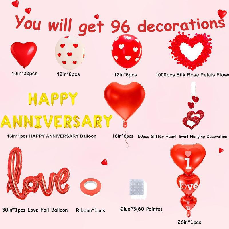 A4413 Red Heart Balloon for Christmas, Halloween, and Anniversary Celebrations.