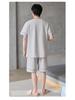 Men's Plus Size Cotton Short Sleeve Pajama Set - Summer Casual