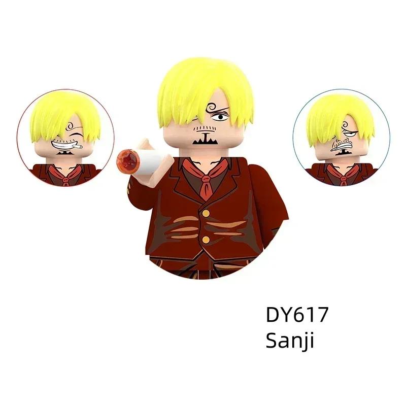 Siste versjon Byggeklosser Japan Anime Klosser Dukker Mini Action Leketøysfigurer Monteringsklosser Barnegaver