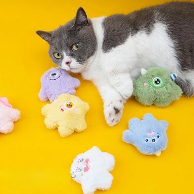 Teeth Grinding Catnip Toys Funny Interactive Plush Cat Toy Pet Kitten Chewing Vocal Toy Claws Thumb Bite Cat Mint For Cats