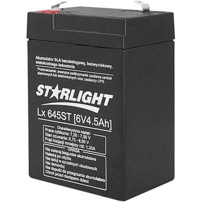 Starlight Gel Battery 6V 4.5Ah Signaling Systems, Modeling, Backup Power, Electric Cars, Solar