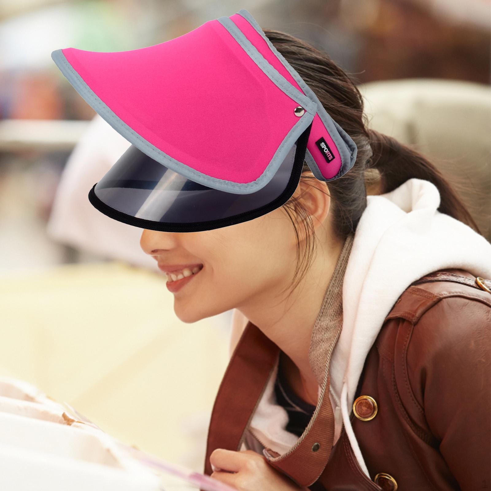 

Beach Hat Visor Women s for Golf Hiking Outdoor Camping rose red