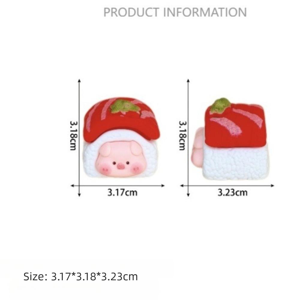 8pcs Kawaii Cartoon Pig Doll Miniatures Ornament DIY Resin Mini Figures Crafts 3D 8Pcs/Set Desktop Statue Pendant Accessories
