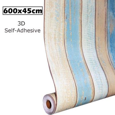 0,45*6m/Roll Vintage Wood 3D samolepiaca tapeta na stenu Rolls Mural Kontaktný papier Home Decor